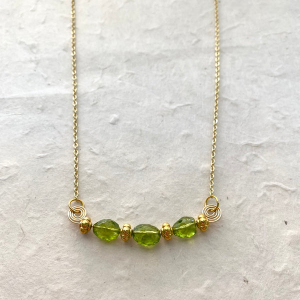 Peridot Accent Necklace